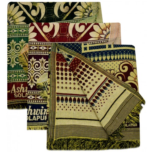 Solapur chaddar 60 x 90" cotton blanket